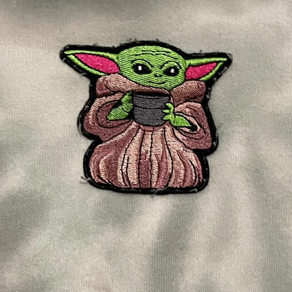 Abercrombie & Fitch Baby Yoda (Grogu)‎ Pull Over Sweater/Hoodie. Kids Size 13/14